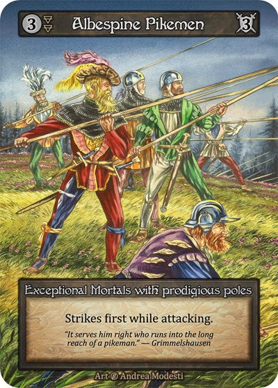 2023 Sorcery Contested Realm: Beta (B) - Albespine Pikemen (Exceptional) (Near Mint)
