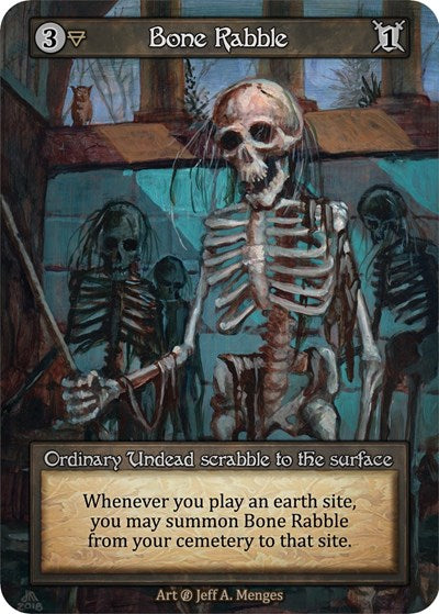 Bone Rabble (B) Ordinary (Near Mint) Beta Sorcery: Contested Realm: 2023
