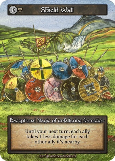 2023 Sorcery Contested Realm: Beta (B) - Shield Wall (Exceptional) (Near Mint)