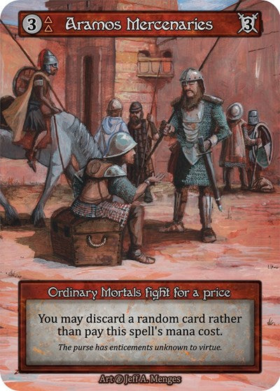 Aramos Mercenaries (B) Ordinary (Near Mint) Beta Sorcery: Contested Realm: 2023