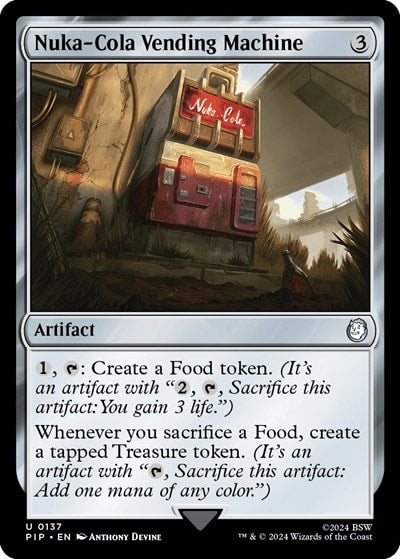 Nuka Cola Vending Machine (PIP) #137 Uncommon (Lightly Played) Universes Beyond: Fallout Magic: The Gathering: 2024