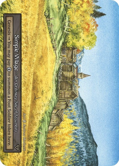 Simple Village (B) Ordinary (Near Mint) Beta Sorcery: Contested Realm: 2023