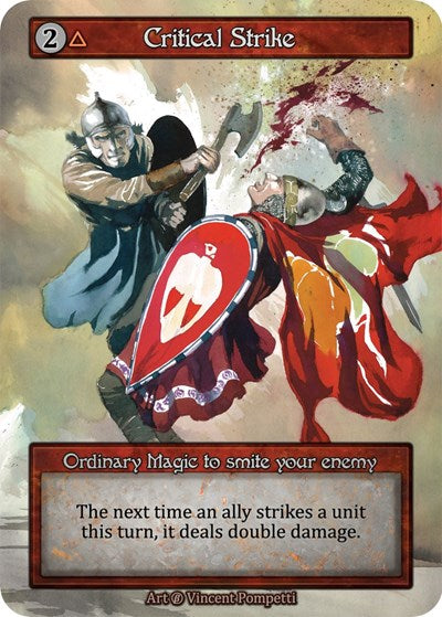 Critical Strike (B) Ordinary (Near Mint) Beta Sorcery: Contested Realm: 2023
