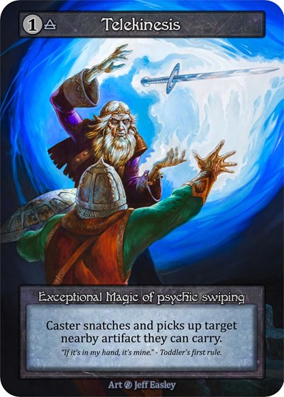 2023 Sorcery Contested Realm: Beta (B) - Telekinesis (Exceptional) (Lightly Played)