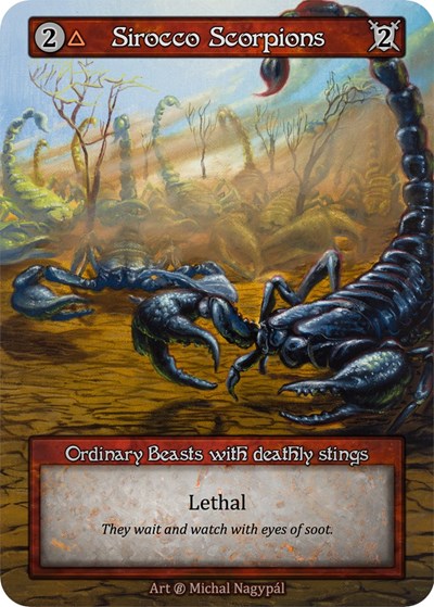 2023 Sorcery Contested Realm: Beta (B) - Sirocco Scorpions (Ordinary) (Near Mint)