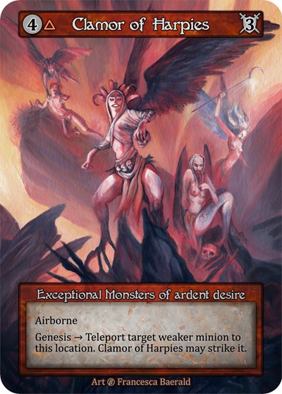 2023 Sorcery Contested Realm: Beta (B) - Clamor of Harpies (Exceptional)