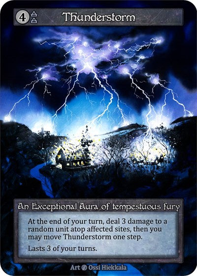 2023 Sorcery Contested Realm: Beta (B) - Thunderstorm (Exceptional) (Lightly Played)
