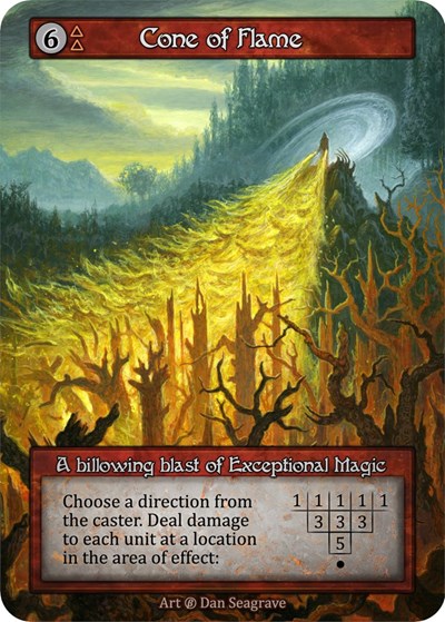 2023 Sorcery Contested Realm: Beta (B) - Cone of Flame (Exceptional) (Near Mint)