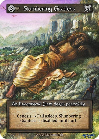 2023 Sorcery Contested Realm: Beta (B) - Slumbering Giantess (Exceptional) (Near Mint)