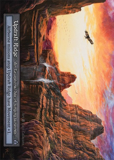 2023 Sorcery Contested Realm: Beta (B) - Updraft Ridge (Exceptional) (Near Mint)