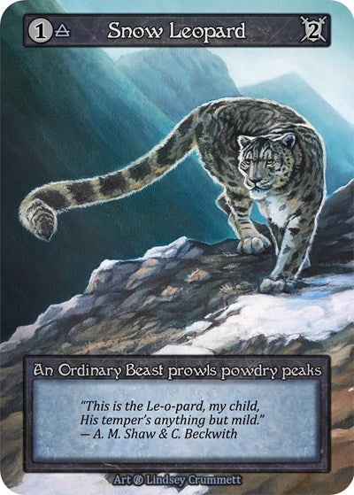 2023 Sorcery Contested Realm: Beta (B) - Snow Leopard (Ordinary) (Near Mint)
