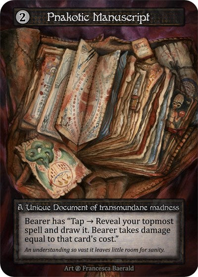 Pnakotic Manuscript (B) Unique (Near Mint) Beta Sorcery: Contested Realm: 2023