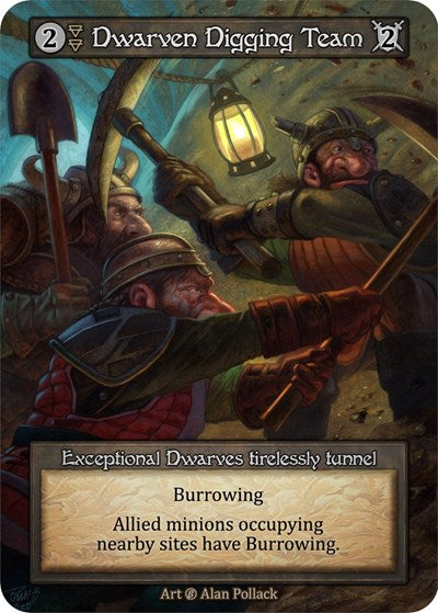 2023 Sorcery Contested Realm: Beta (B) - Dwarven Digging Team (Exceptional) (Near Mint)