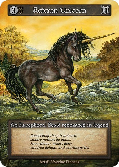 2023 Sorcery Contested Realm: Beta (B) - Autumn Unicorn (Exceptional) (Near Mint)