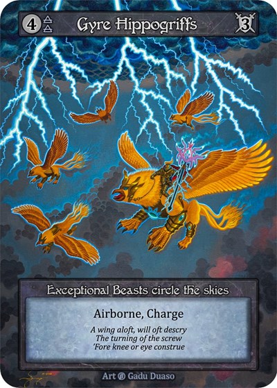 2023 Sorcery Contested Realm: Beta (B) - Gyre Hippogriffs (Exceptional)