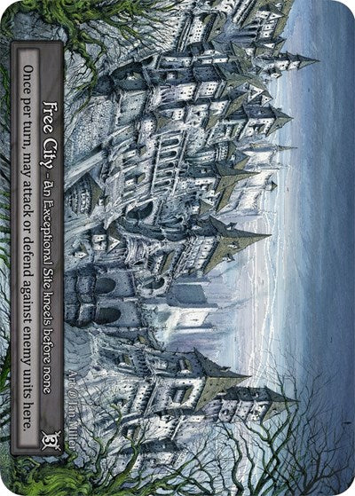 2023 Sorcery Contested Realm: Beta (B) - Free City (Exceptional) (Near Mint)