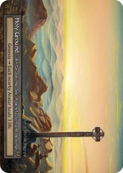 2023 Sorcery Contested Realm: Beta (B) - Holy Ground (Exceptional) (Near Mint)