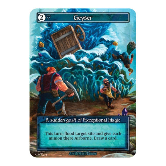 Geyser (Foil) (B) Exceptional (Foil Lightly Played) Beta Sorcery: Contested Realm: 2023