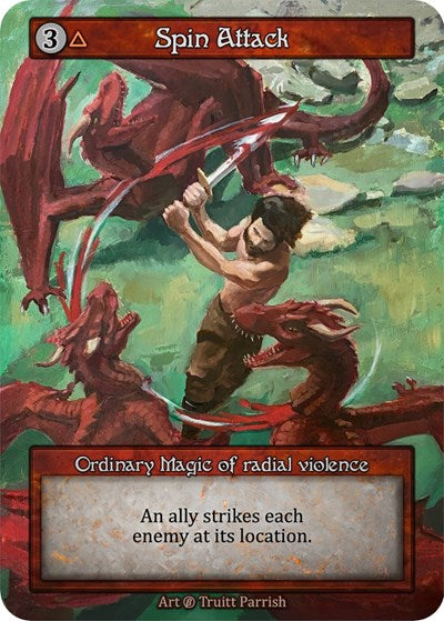 Spin Attack (B) Ordinary (Near Mint) Beta Sorcery: Contested Realm: 2023