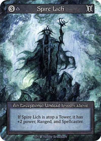 Spire Lich (B) Exceptional (Lightly Played) Beta Sorcery: Contested Realm: 2023