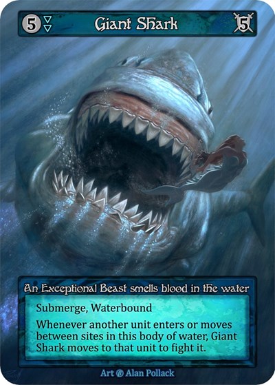 2023 Sorcery Contested Realm: Beta (B) - Giant Shark (Exceptional)