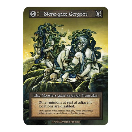 Stone-gaze Gorgons (B) Elite (Lightly Played) Beta Sorcery: Contested Realm: 2023