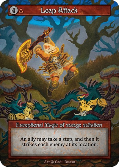 2023 Sorcery Contested Realm: Beta (B) - Leap Attack (Exceptional) (Near Mint)