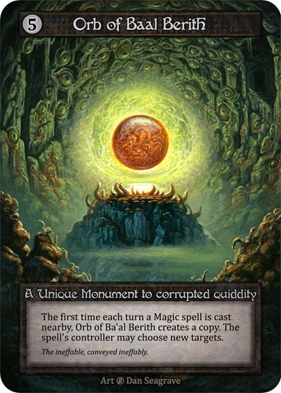 Orb of Baal Berith (B) Unique (Near Mint) Beta Sorcery: Contested Realm: 2023