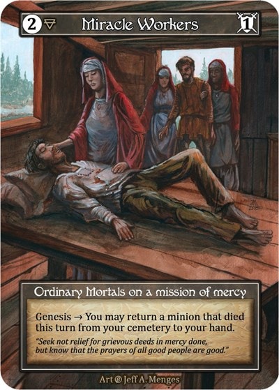 Miracle Workers (Foil) (B) Ordinary (Foil Near Mint) Beta Sorcery: Contested Realm: 2023