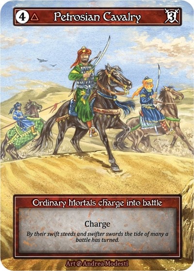 Petrosian Cavalry (Foil) (B) Ordinary (Foil Near Mint) Beta Sorcery: Contested Realm: 2023