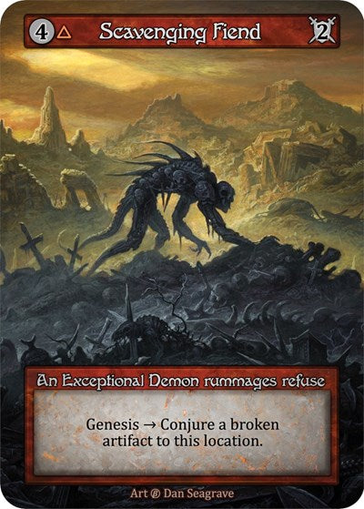 2023 Sorcery Contested Realm: Beta (B) - Scavenging Fiend (Exceptional) (Near Mint)