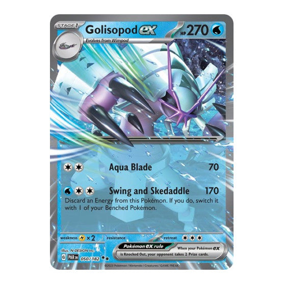 Golisopod ex - 050/182 (PAR) #050/182 Double Rare SV04: Paradox Rift Pokemon: 2023