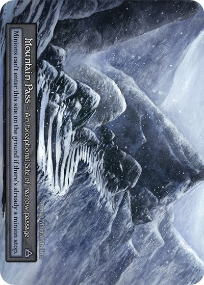 2023 Sorcery Contested Realm: Beta (B) - Mountain Pass (Exceptional) (Near Mint)