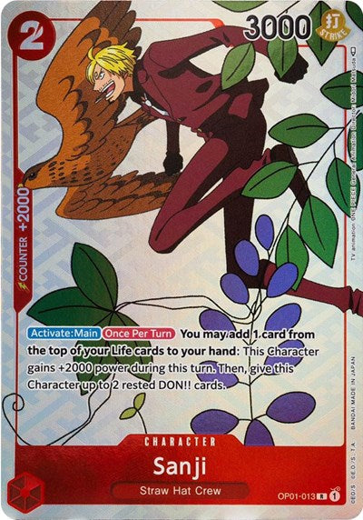 Sanji (Gift Collection 2023) (OP-PR) #OP01-013 Rare (Foil Near Mint) One Piece Promotion Cards One Piece Card Game: 2022
