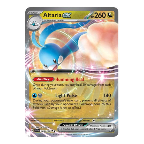 Altaria ex (PAR) #140/182 Double Rare (Holofoil Near Mint) SV04: Paradox Rift Pokemon: 2023