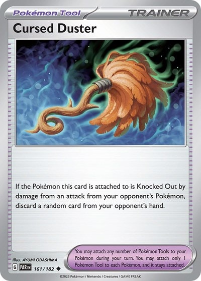 Cursed Duster (PAR) #161/182 Uncommon (Moderately Played) SV04: Paradox Rift Pokemon: 2023