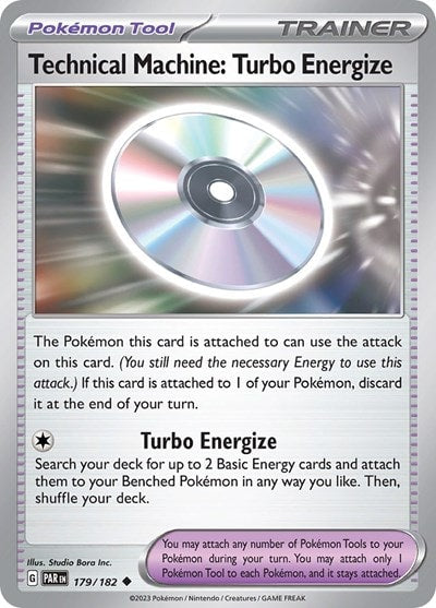 Technical Machine: Turbo Energize (PAR) #179/182 Uncommon (Moderately Played) SV04: Paradox Rift Pokemon: 2023