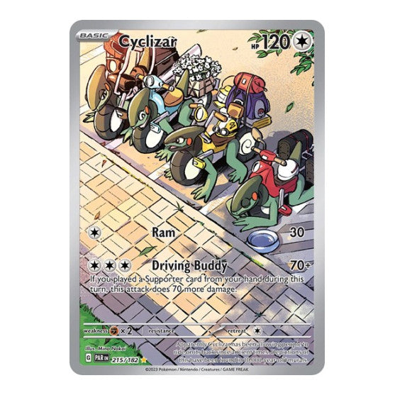 Cyclizar 215 182 (PAR) #215/182 Illustration Rare (Holofoil Near Mint) SV04: Paradox Rift Pokemon: 2023