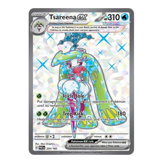 Tsareena ex - 220/182 (PAR) #220/182 Ultra Rare (Holofoil Lightly Played) SV04: Paradox Rift Pokemon: 2023