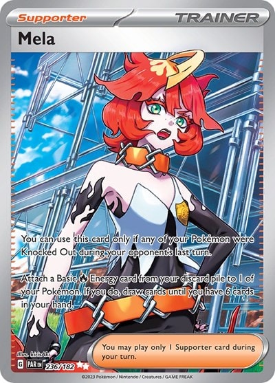 Mela 236 182 (PAR) #236/182 Ultra Rare SV04: Paradox Rift Pokemon: 2023