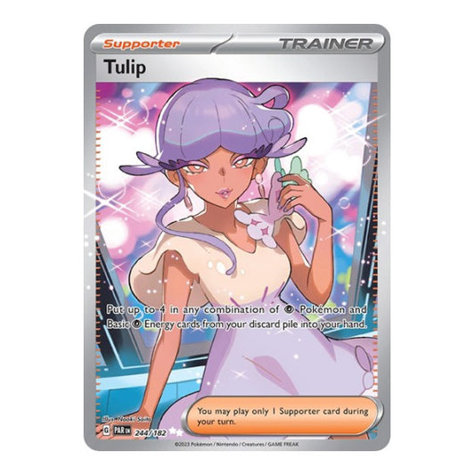 Tulip - 244/182 (PAR) #244/182 Ultra Rare (Holofoil Near Mint) SV04: Paradox Rift Pokemon: 2023