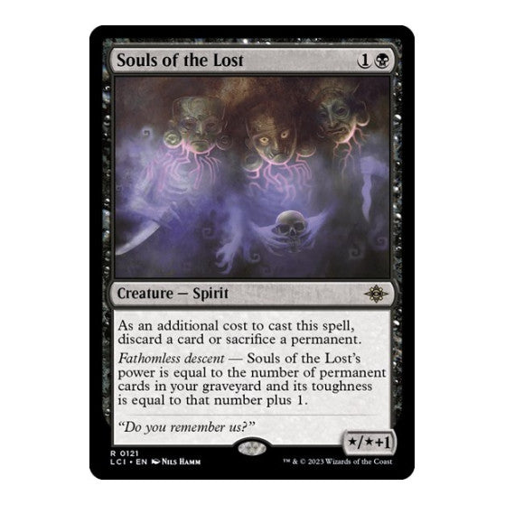 Souls of the Lost (LCI) #121 Rare (Lightly Played) The Lost Caverns of Ixalan Magic: The Gathering: 2023