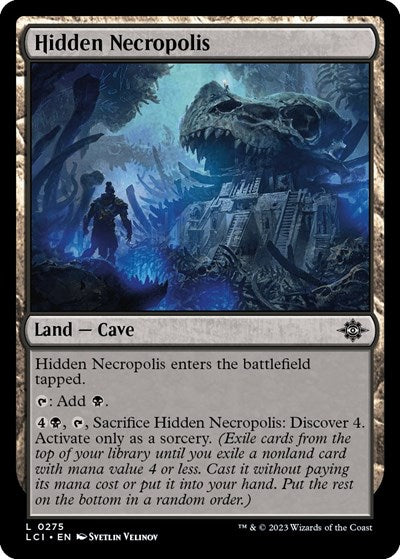 Hidden Necropolis (LCI) #275 Land The Lost Caverns of Ixalan Magic: The Gathering: 2023