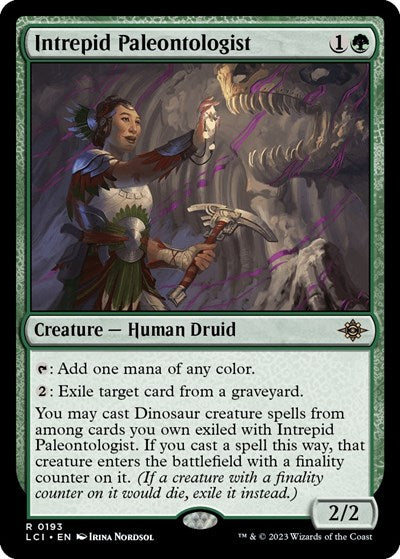 Intrepid Paleontologist (LCI) #193 Rare (Lightly Played) The Lost Caverns of Ixalan Magic: The Gathering: 2023