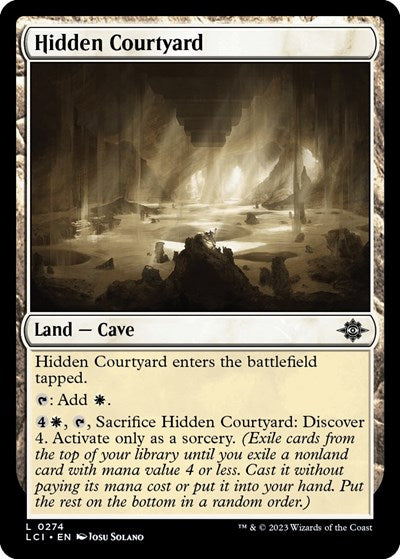 2023 Magic: The Lost Caverns of Ixalan (LCI) - Hidden Courtyard (#274, Land)