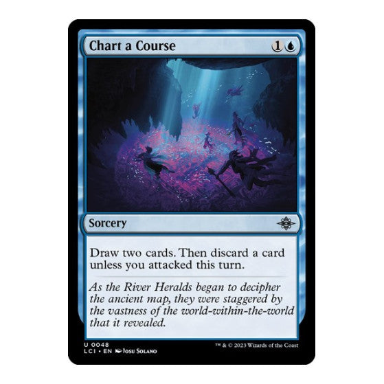 Chart a Course (LCI) #48 Uncommon (Lightly Played) The Lost Caverns of Ixalan Magic: The Gathering: 2023