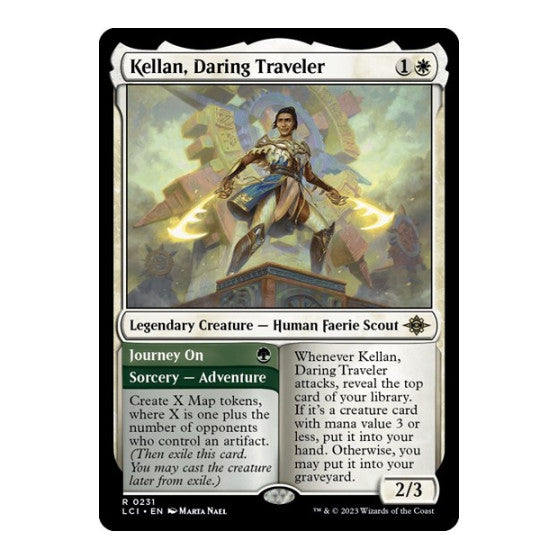 Kellan, Daring Traveler (LCI) #231 Rare (Foil Lightly Played) The Lost Caverns of Ixalan Magic: The Gathering: 2023