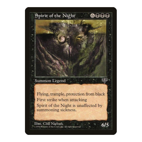 Spirit of the Night (MIR) #146 Rare (Moderately Played) Mirage Magic: The Gathering: 1996