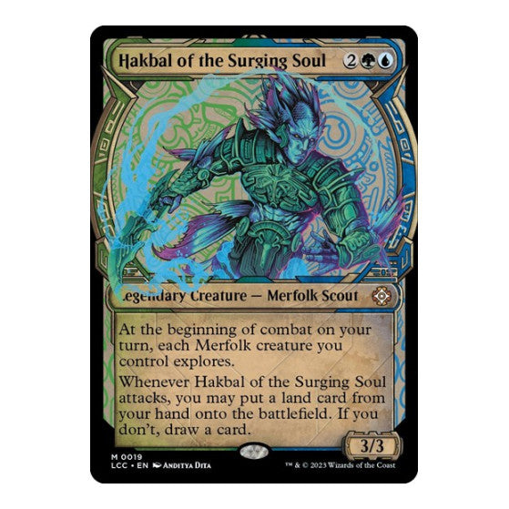 Hakbal of the Surging Soul (Showcase) (LCC) #19 Mythic Rare (Near Mint) Commander: The Lost Caverns of Ixalan Magic: The Gathering: 2023