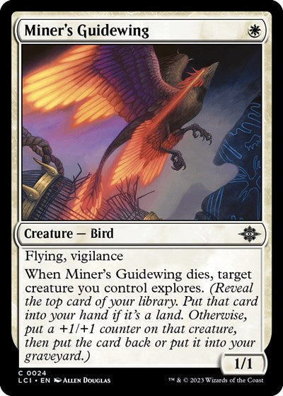 Miners Guidewing (LCI) #24 Common (Lightly Played) The Lost Caverns of Ixalan Magic: The Gathering: 2023
